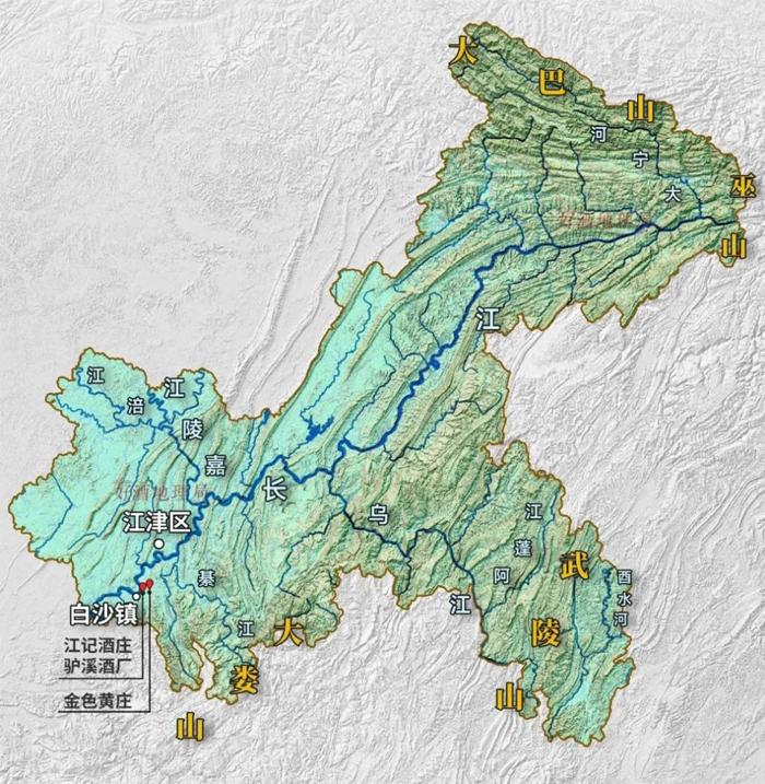 重慶江津地圖（圖片來源網(wǎng)絡(luò)，如有侵權(quán)請聯(lián)系刪除）